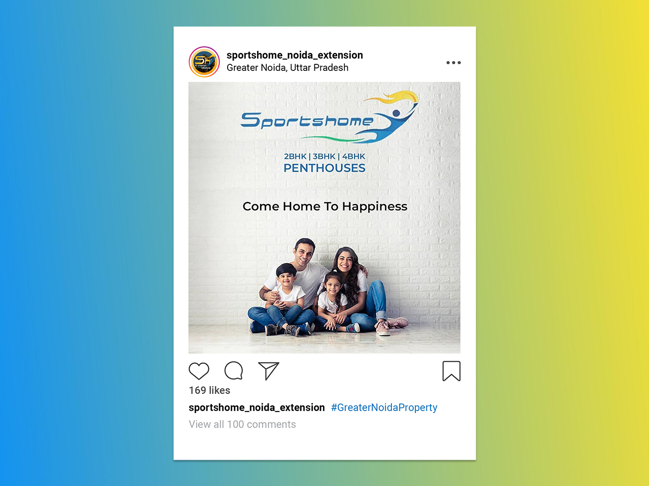 sportshome social 01 Creative Design Agency & Media Production Studio In Delhi