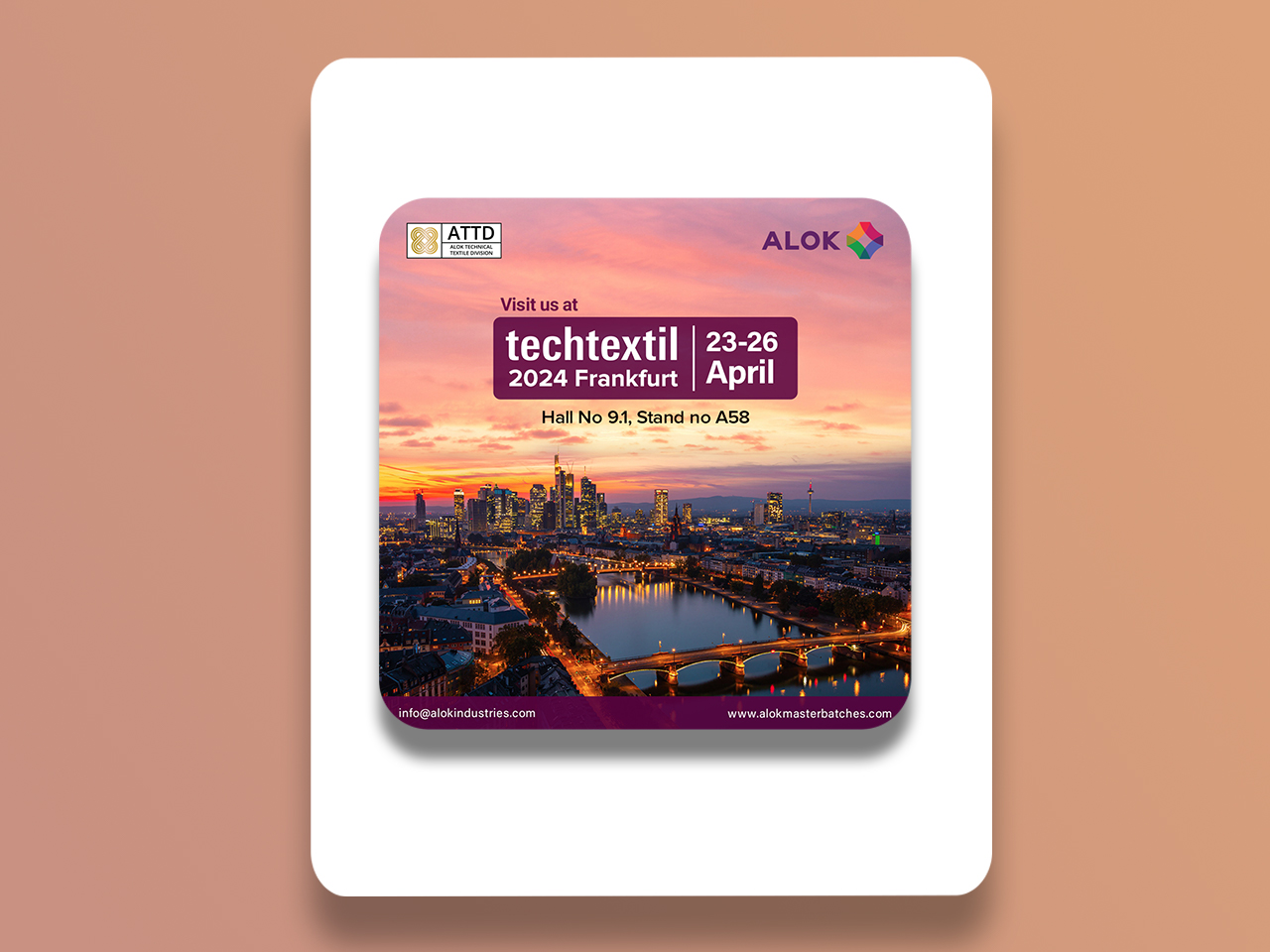 02 alok frankfurt event post Creative Design Agency & Media Production Studio In Delhi