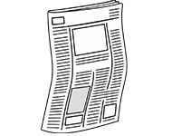 Floating newspaper