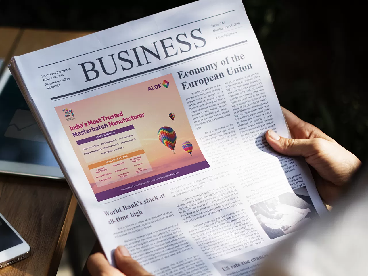 alok newspaper 4 Creative Design Studio & Media Production Studio in Delhi