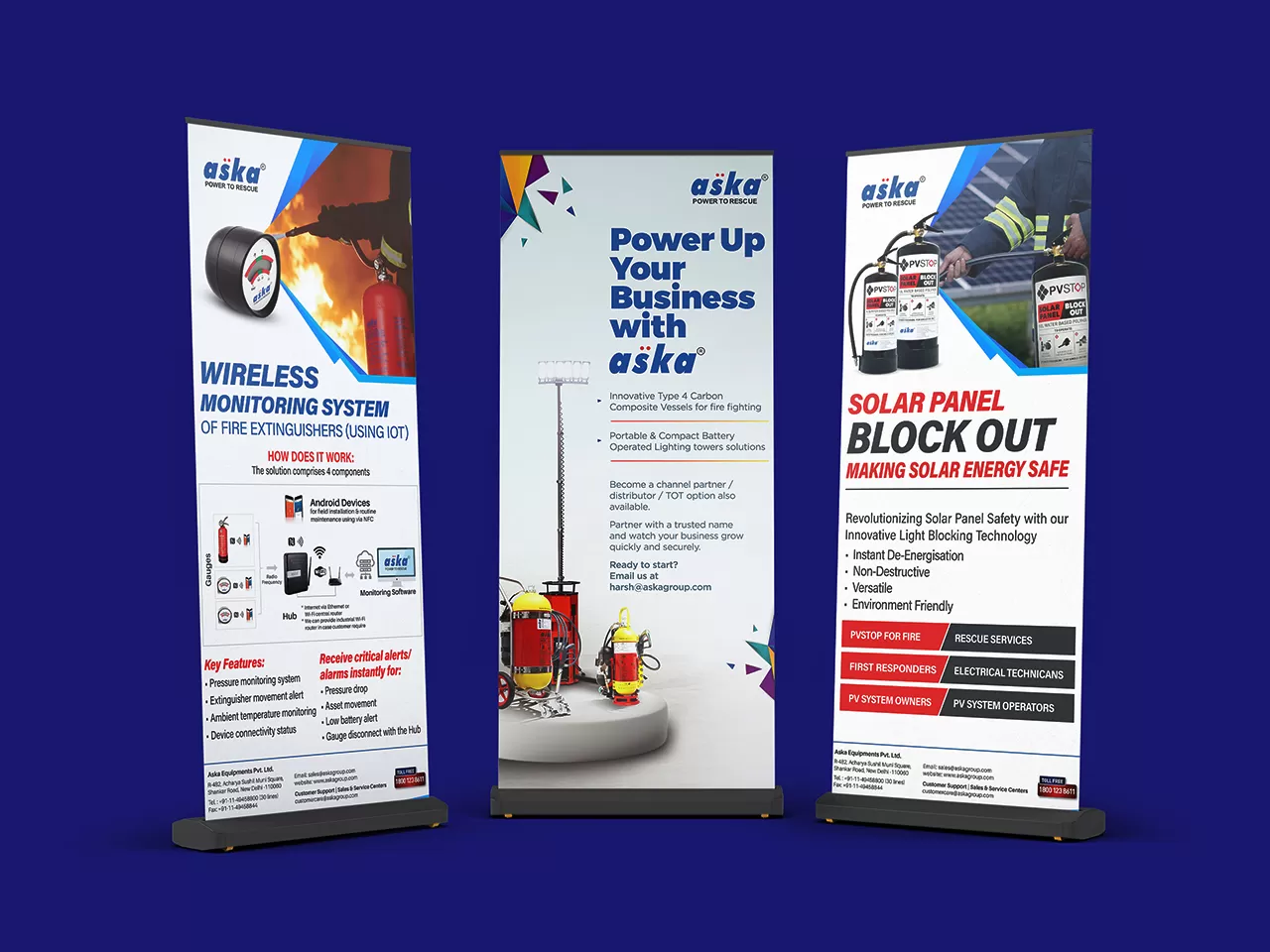 aska standees Creative Design Studio & Media Production Studio in Delhi