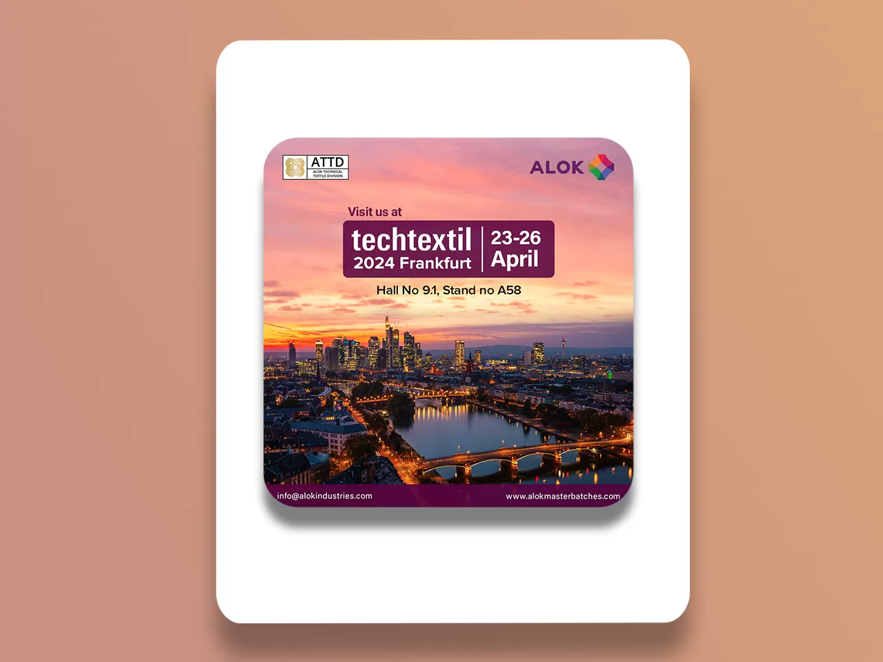 02 alok frankfurt event post Creative Design Studio & Media Production Studio in Delhi